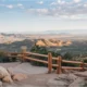 Stunning view of San Rafael Mesa sightseeing area with vibrant landscapes and clear blue skies.