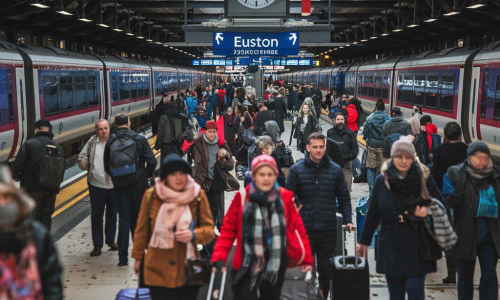 Euston Station Christmas Travel Disruption