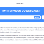Free Twitter Downloader – Save Videos Easily with 555twitter.com