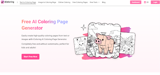 AI Coloring Page Generator