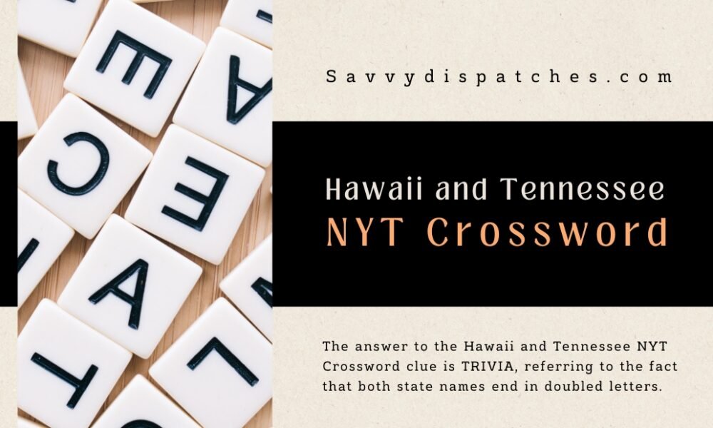 Hawaii and Tennessee NYT Crossword