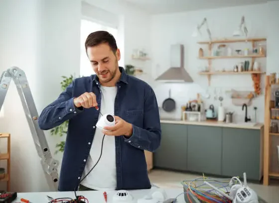 Residential Electrician Enhances Home Office