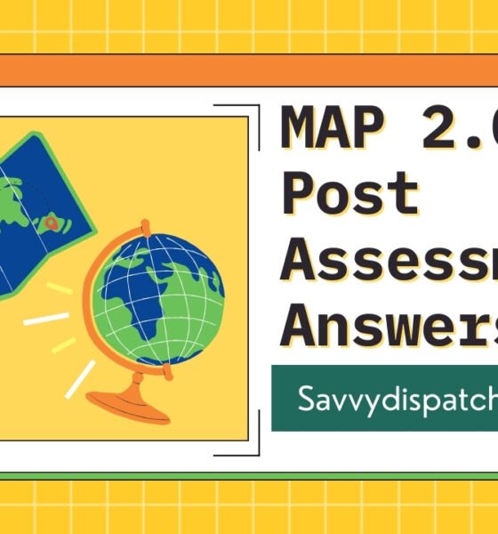 MAP 2.0 Post Assessment Answers
