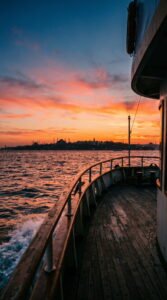 Bosphorus Ferry at Dusk Travel Aesthetic