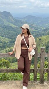 Earth Tone Monochrome Mountain Travel Outfit