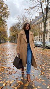 Oversized Trench Coat Travel Outfit