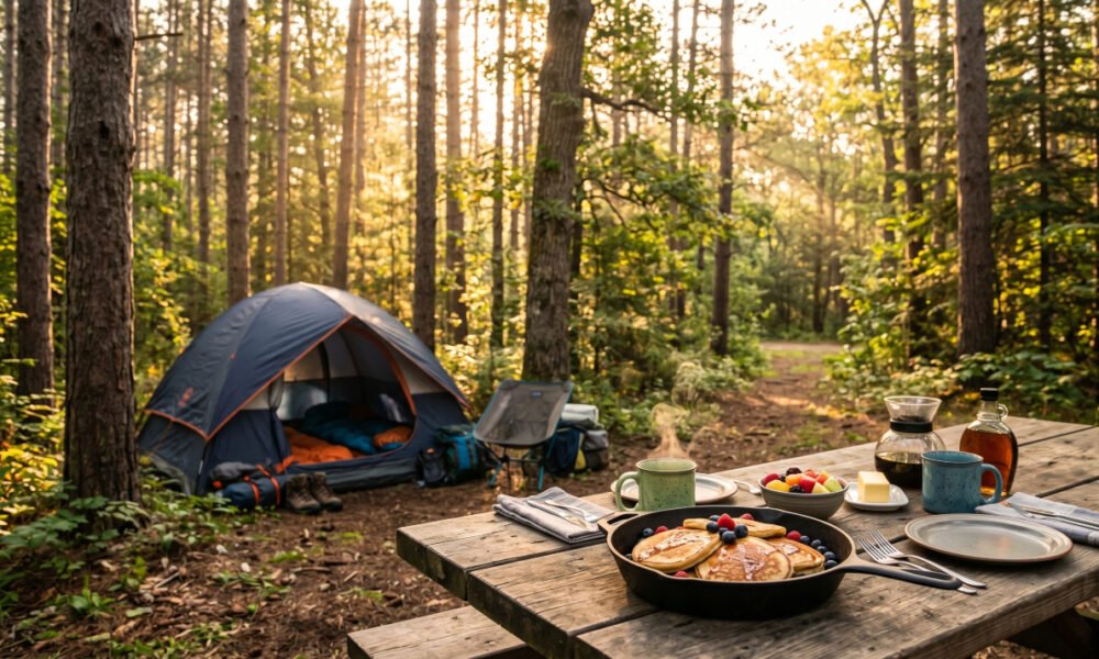 camping breakfast