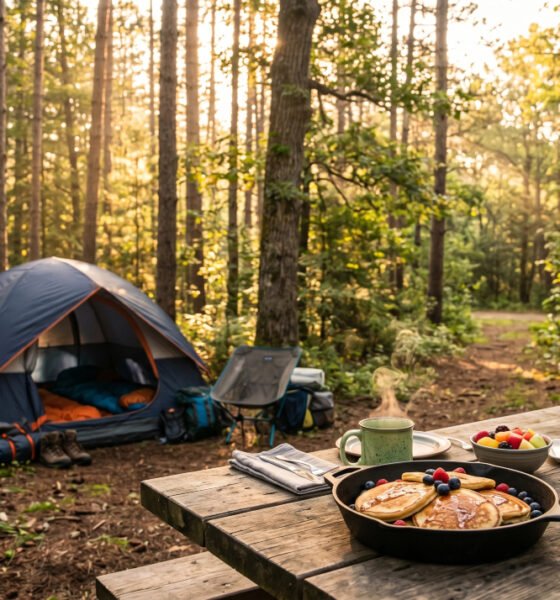 camping breakfast