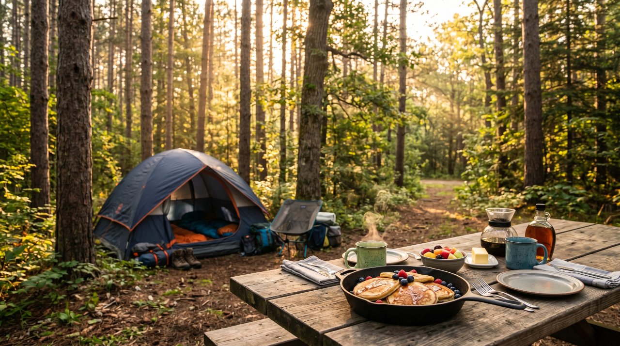 camping breakfast
