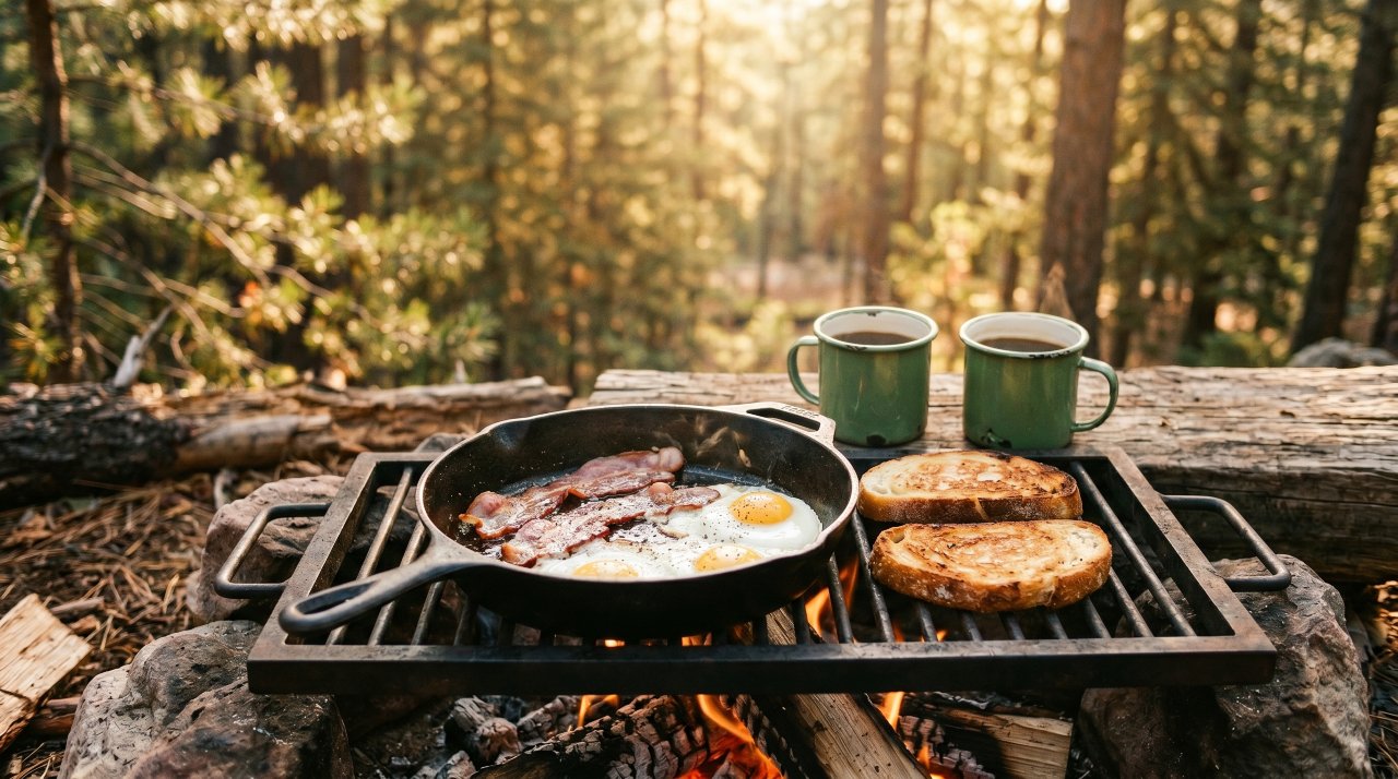 camping breakfast